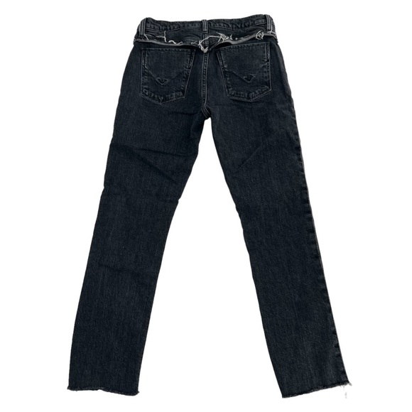 Hudson Black Barbara High-Rise Green Camo Step-Hem Jeans Size 26 Women’s - Picture 3 of 6